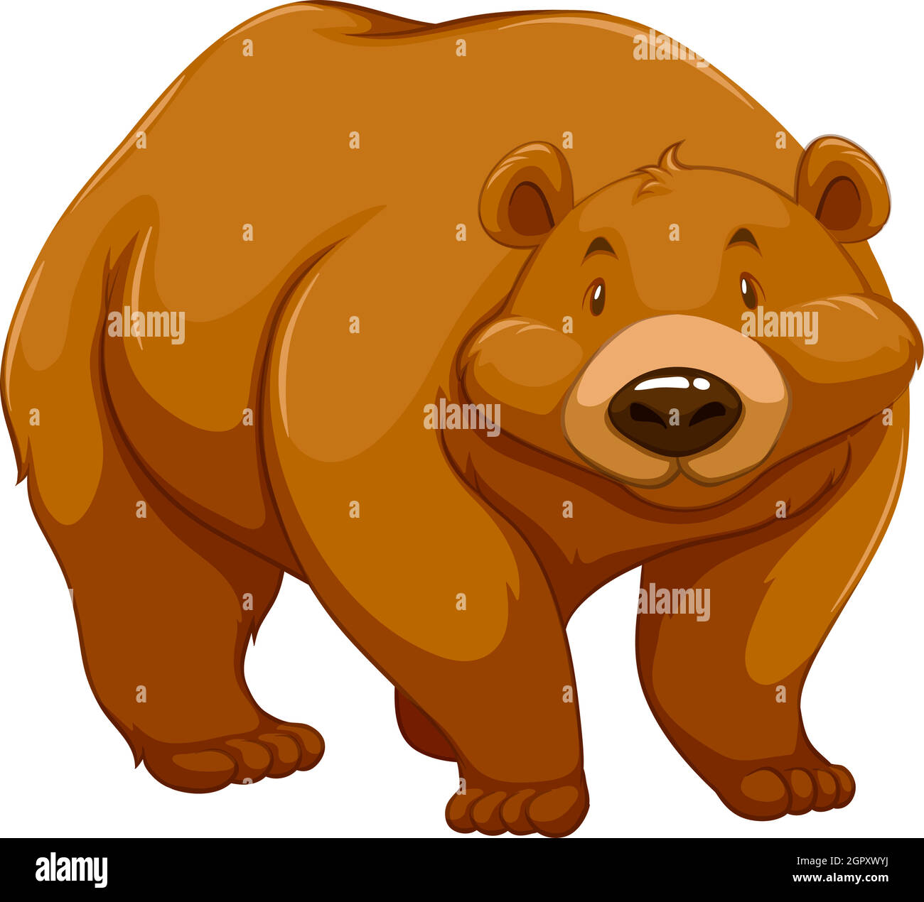 Big brown bear Stock Vector