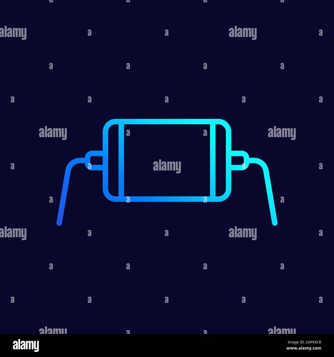 Fixed resistor component Stock Vector Images - Alamy