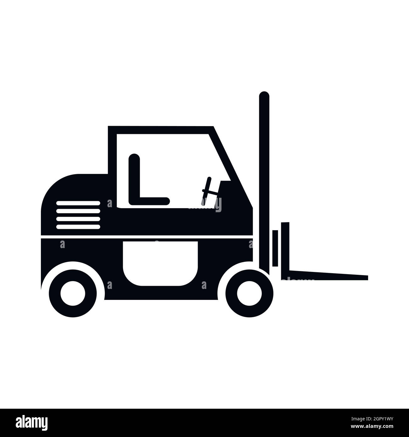 Forklift icon, simple style Stock Vector Image & Art Alamy