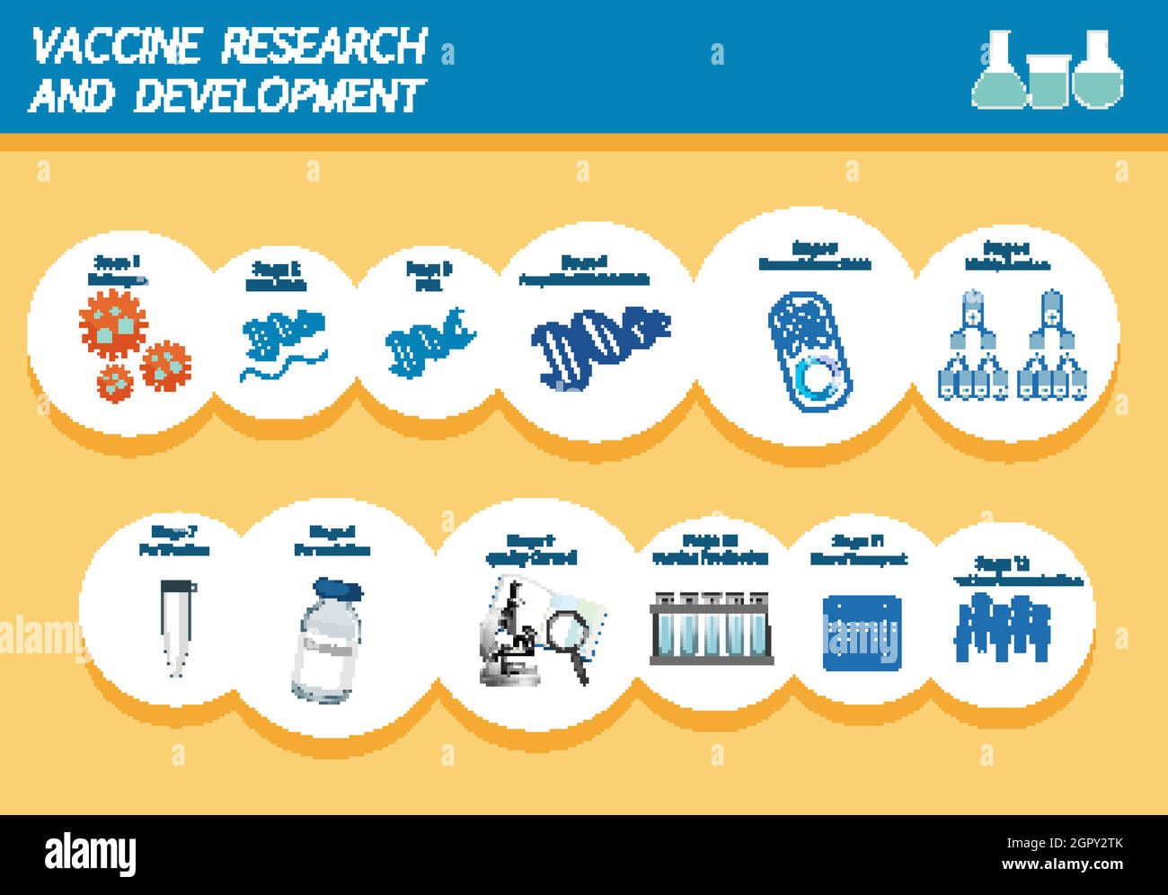 Vaccine research and development infographic Stock Vector Image & Art ...