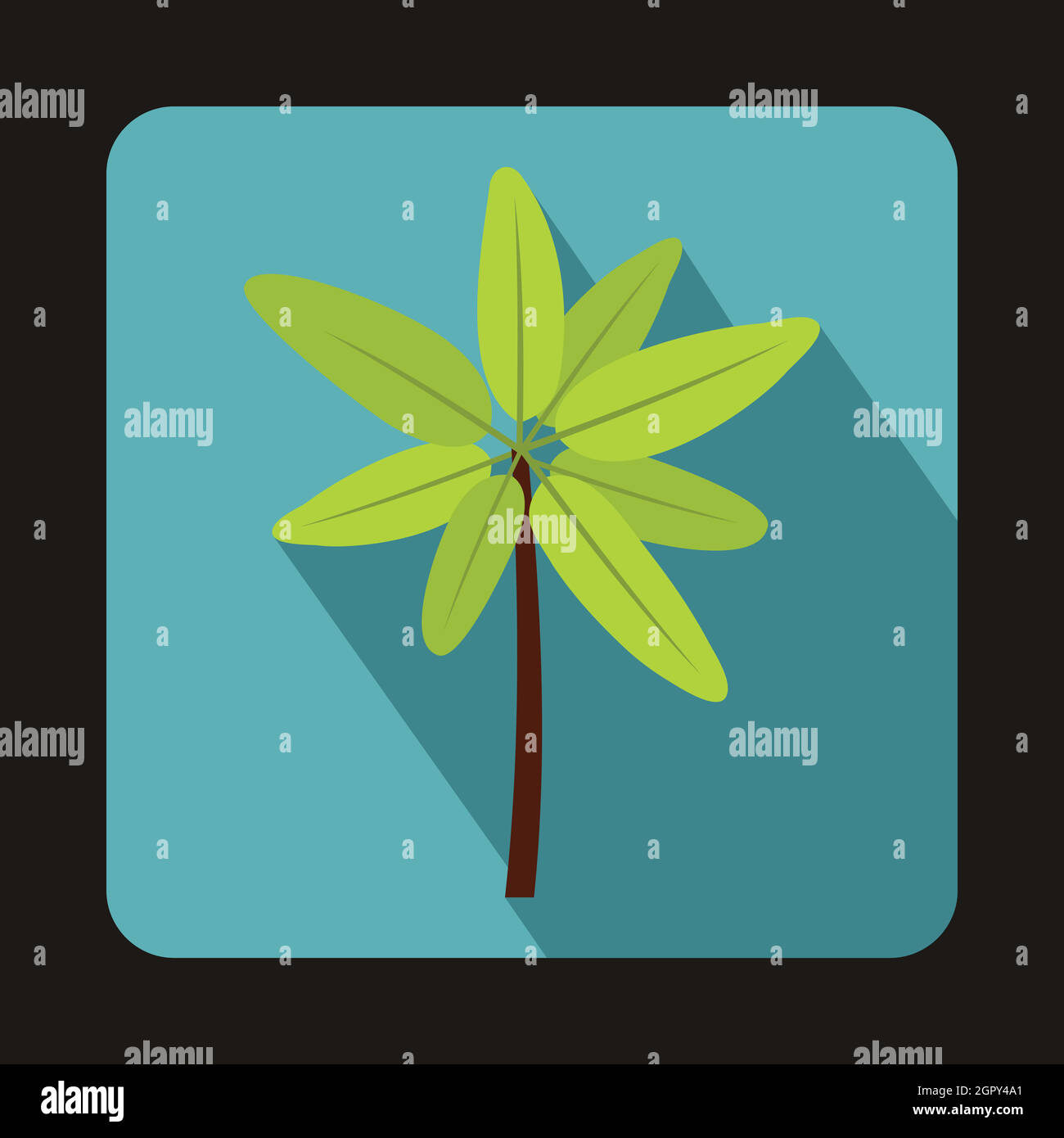 Tropical palm tree. icon, flat style Stock Vector Image & Art - Alamy