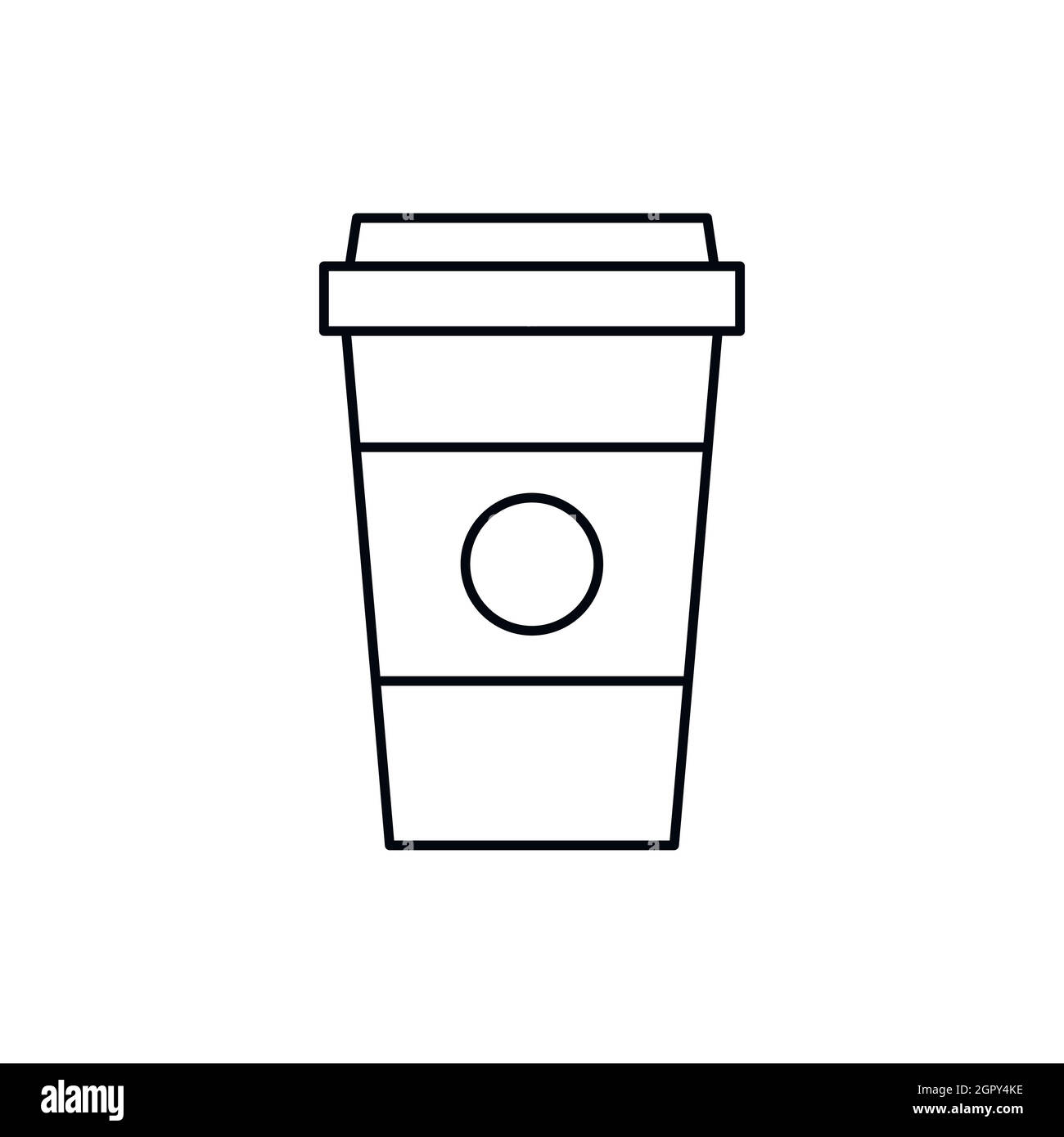 Paper cup of coffee icon, outline style Stock Vector Image & Art - Alamy