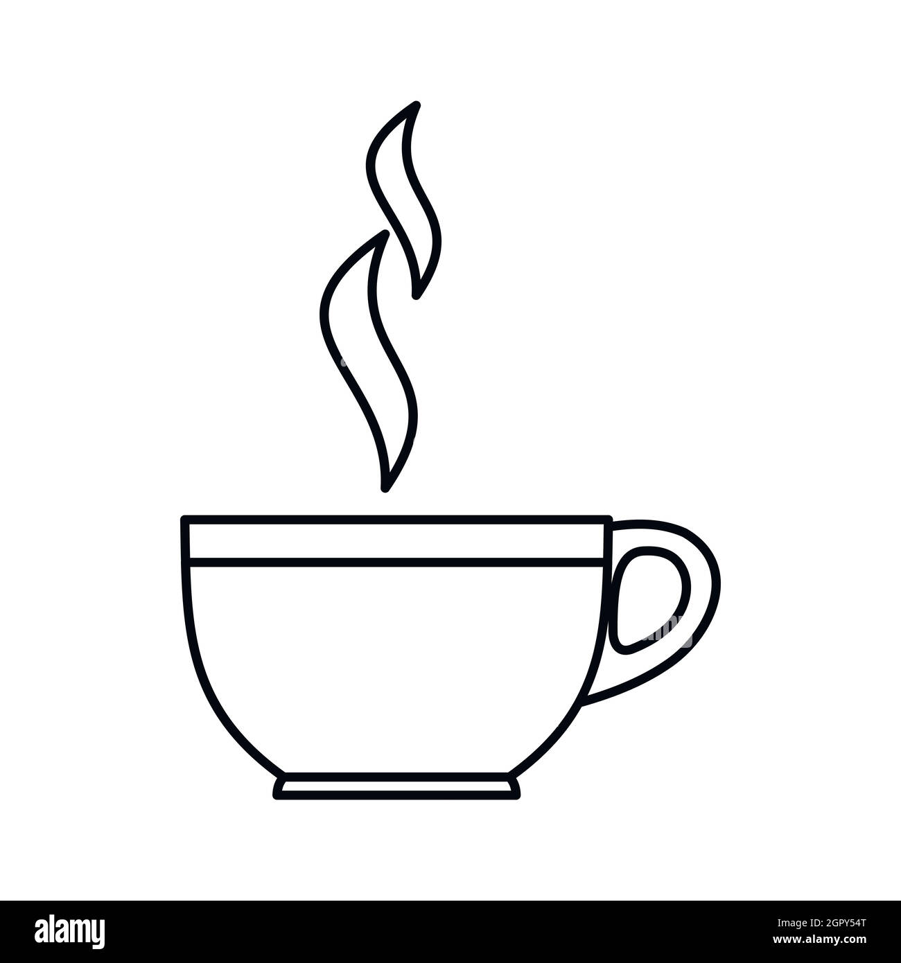 Glass cup of tea icon, outline style Stock Vector Image & Art Alamy