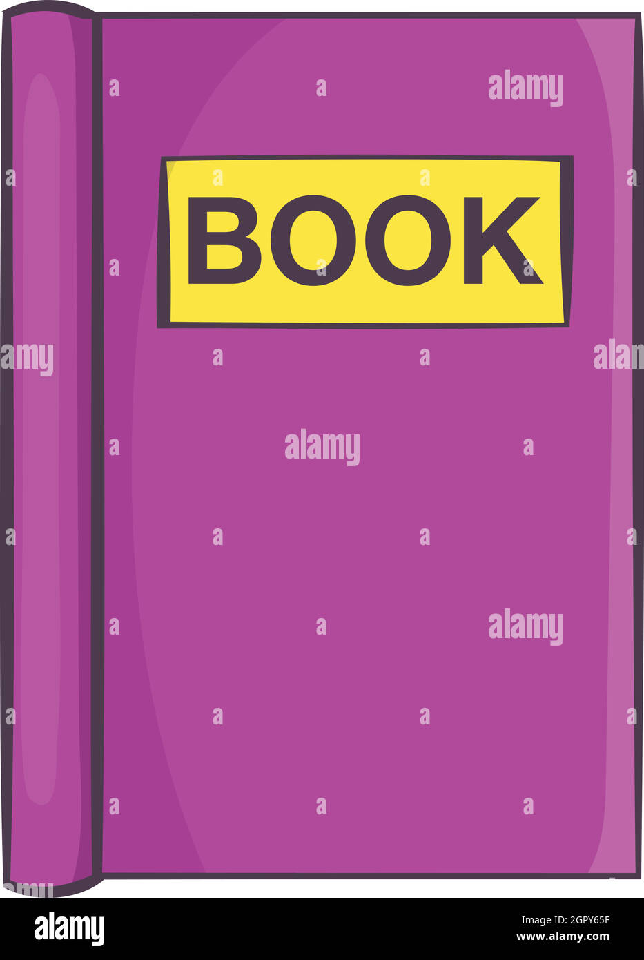 Book to read icon, cartoon style Stock Vector