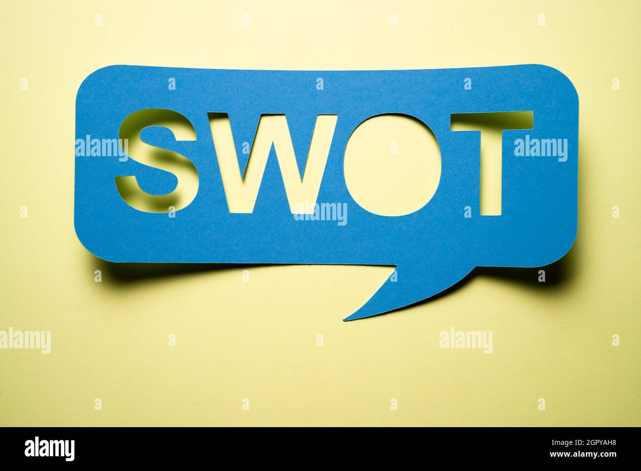 SWOT Analysis (SWOT Matrix) Strategic Planning Technique Stock Photo