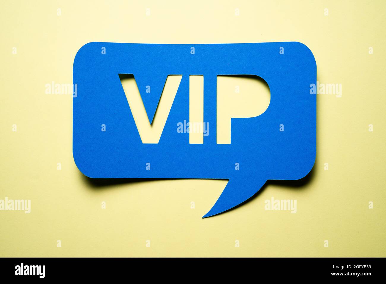 VIP icon blue, isolated on black background Stock Photo - Alamy