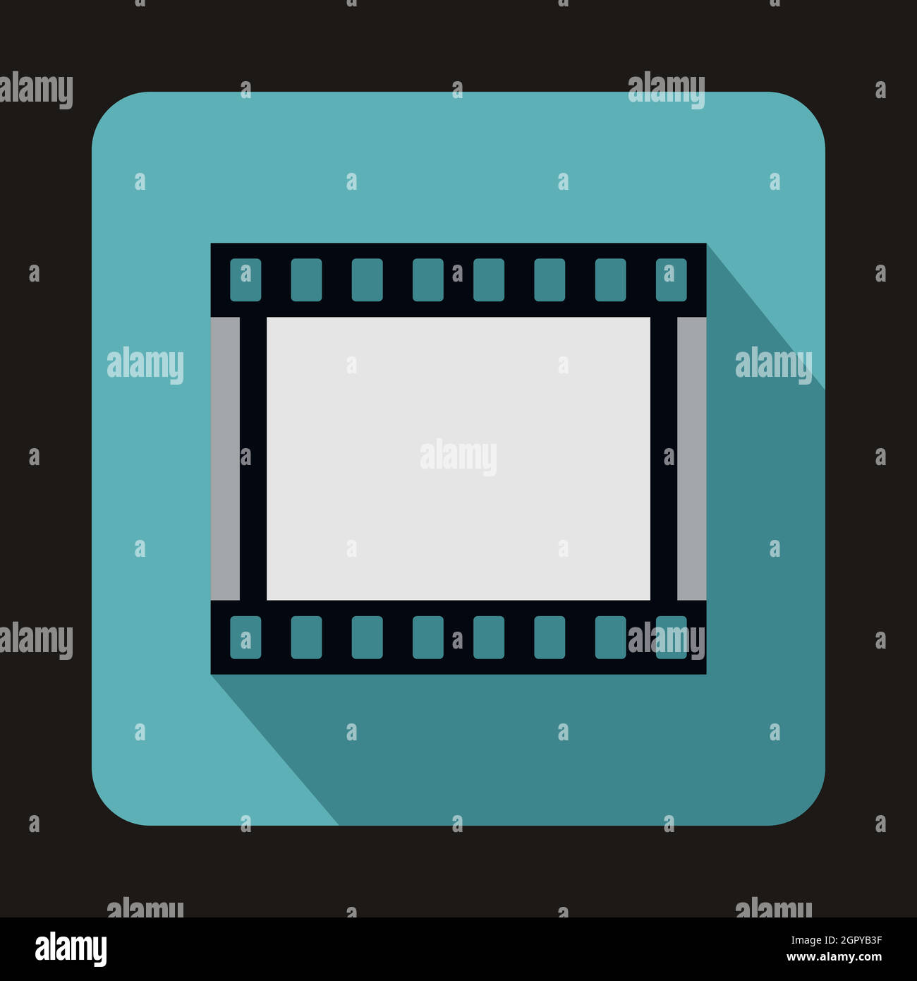 Film strip icon in flat style Stock Vector Image & Art - Alamy