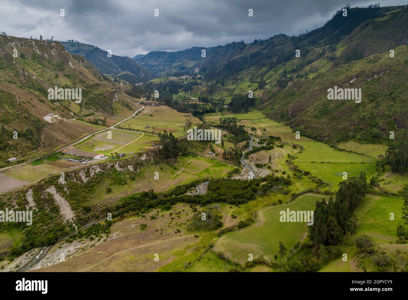 Toachi river canyon near Quilotoa crater, Ecuador Stock Photo Alamy