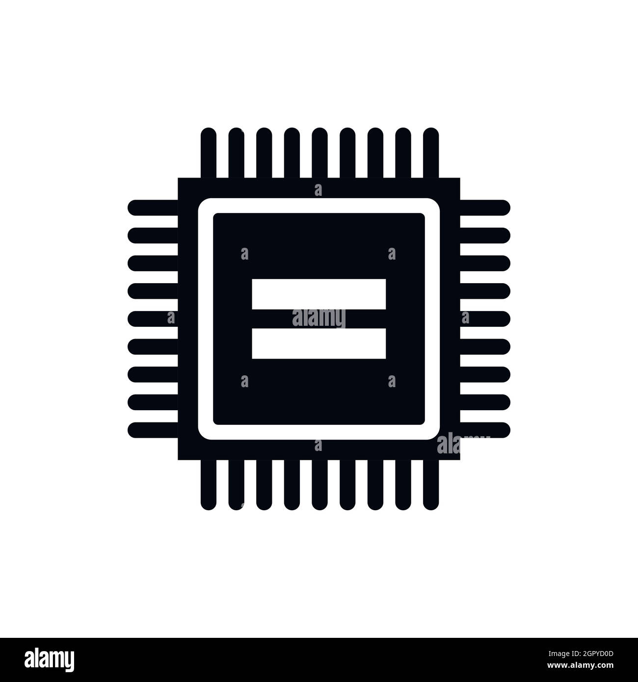 Electronic circuit board icon, simple style Stock Vector
