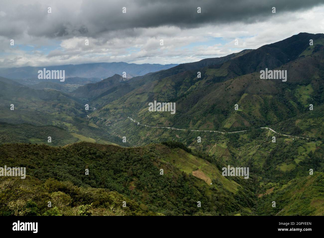 Landscape of southern Ecuador Stock Photo