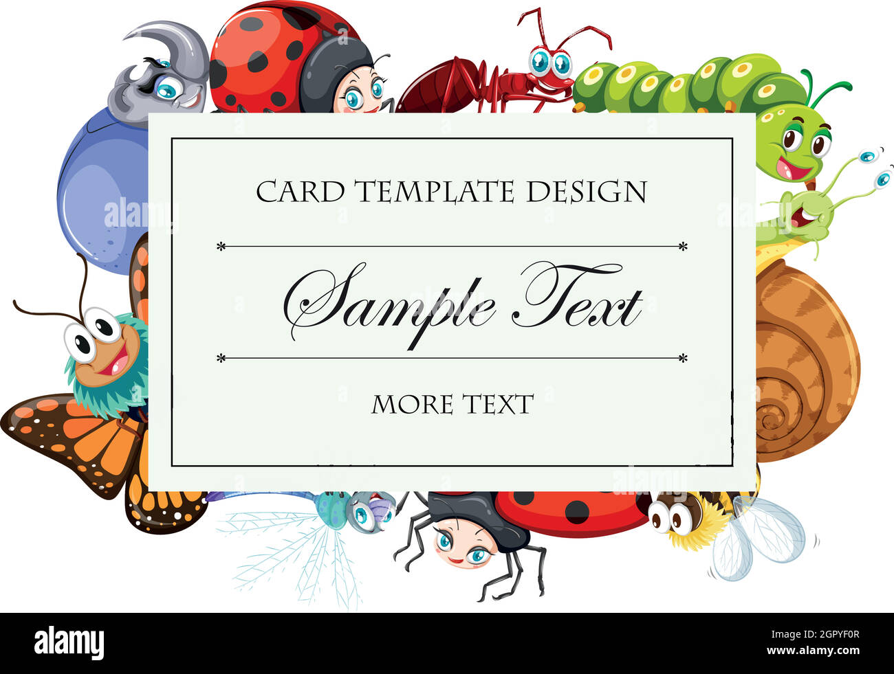 Business card template clipping Stock Vector Images - Alamy