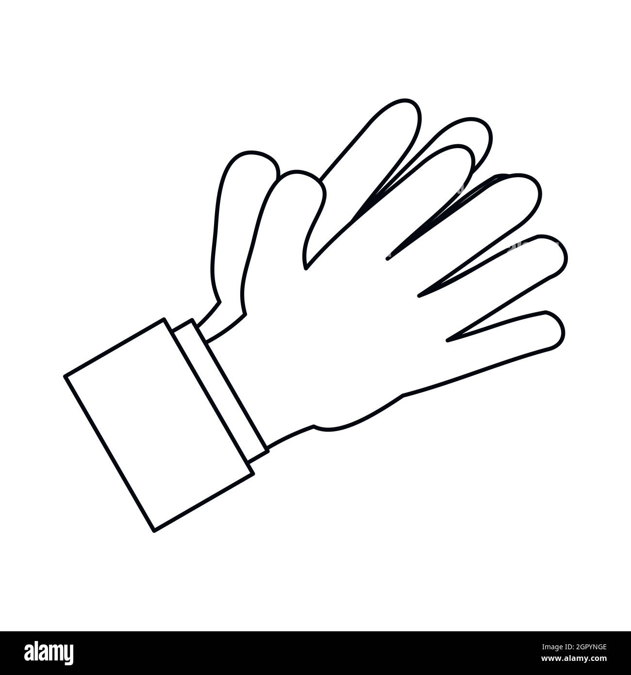 Clapping applauding hands icon, outline style Stock Vector