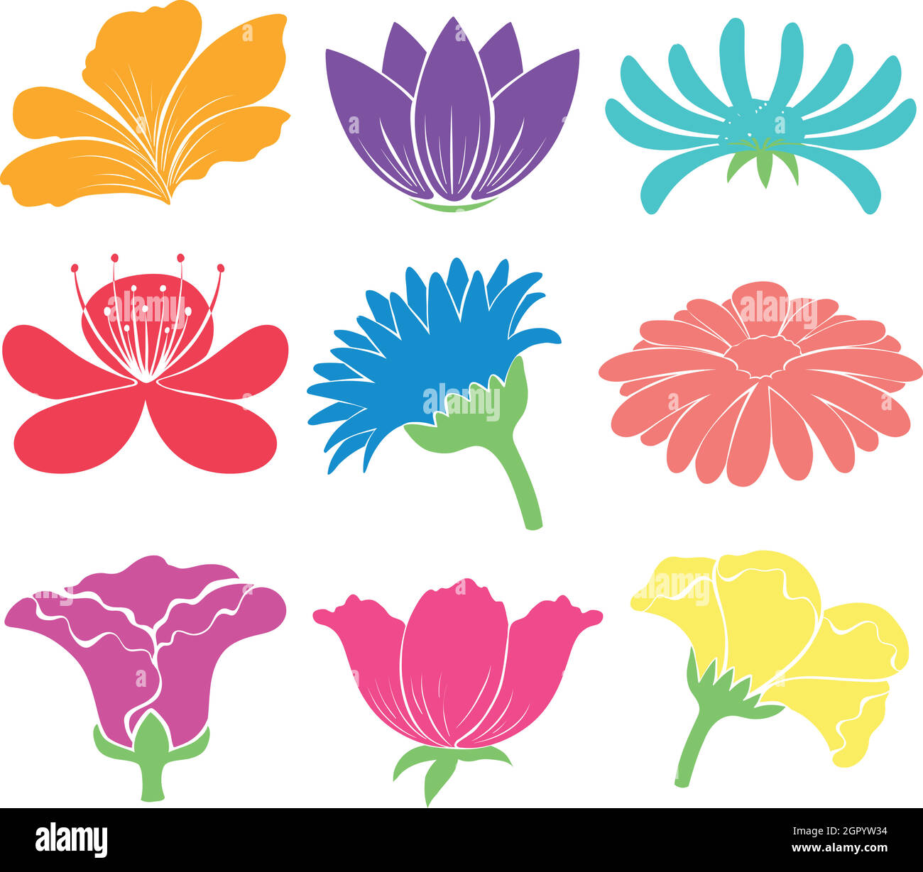 Floral artworks Stock Vector