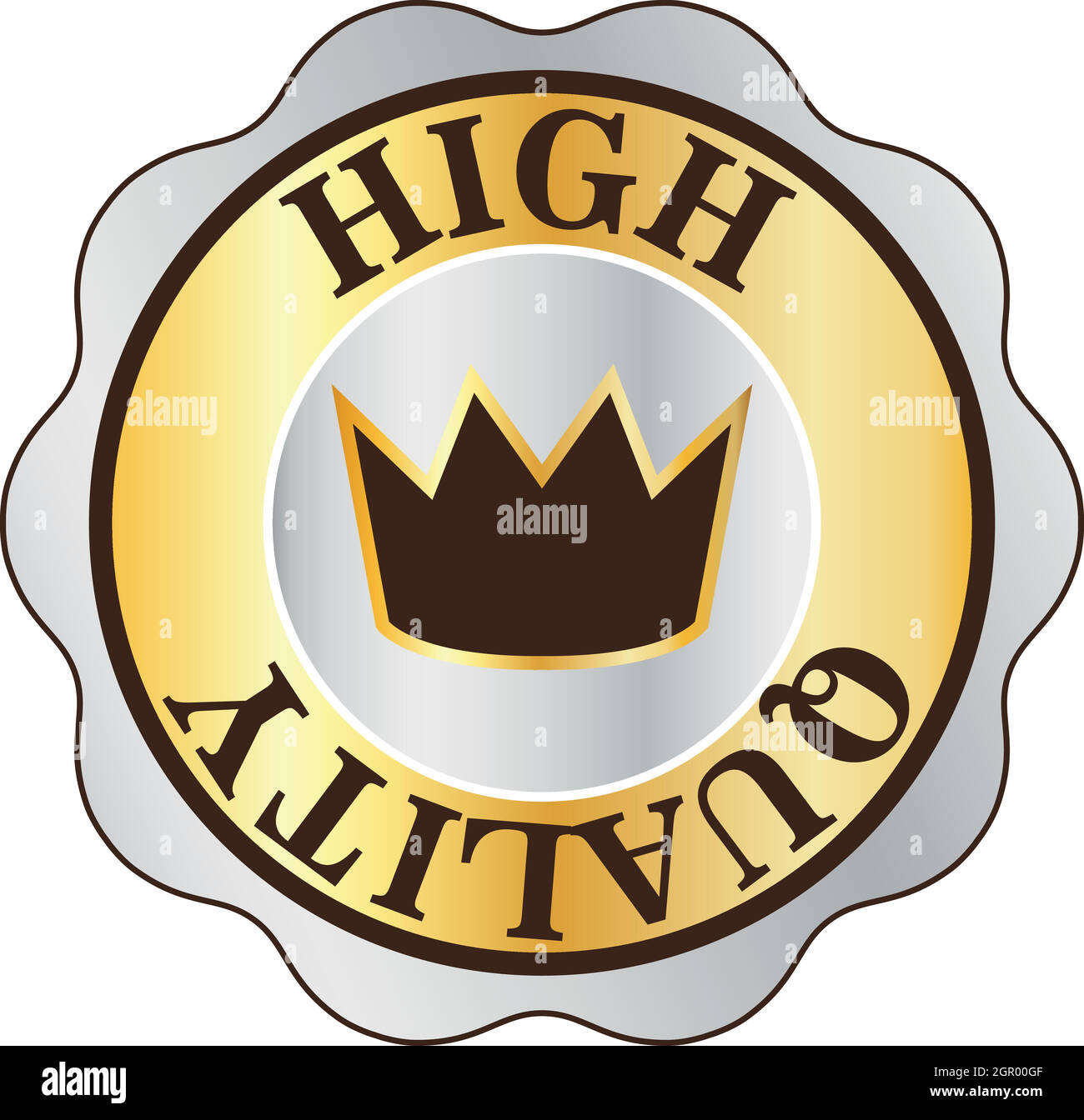 Premium Vector  Gold crown with ribbon winner king or queen
