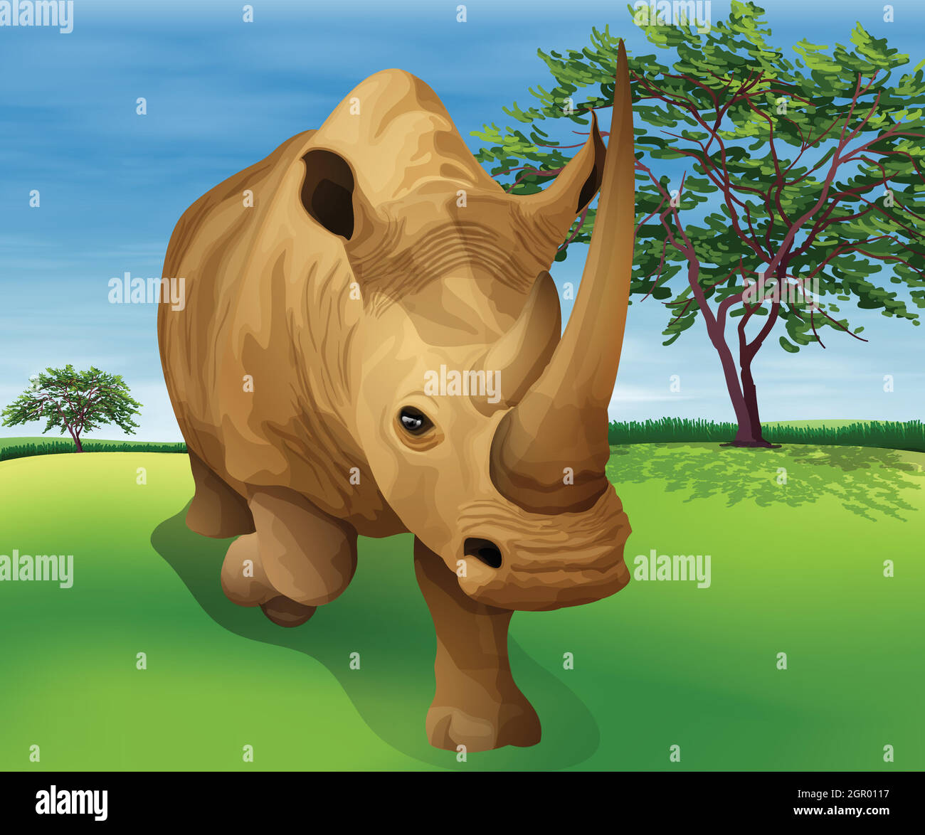 Rhinoceros Stock Vector