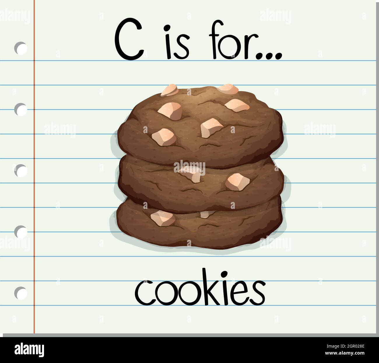 C is for cookie. Letter c cookie.