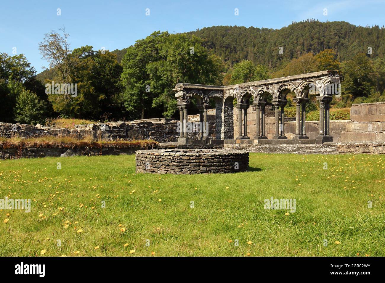Ruins of ancient monastery on Lysekloster in Norway Stock Photo