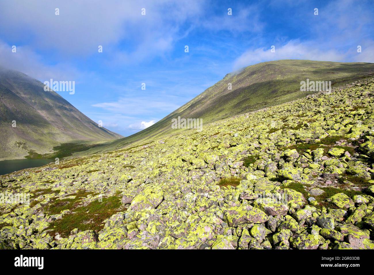 Beautiful mountains in Trysil Norway. Stock Photo