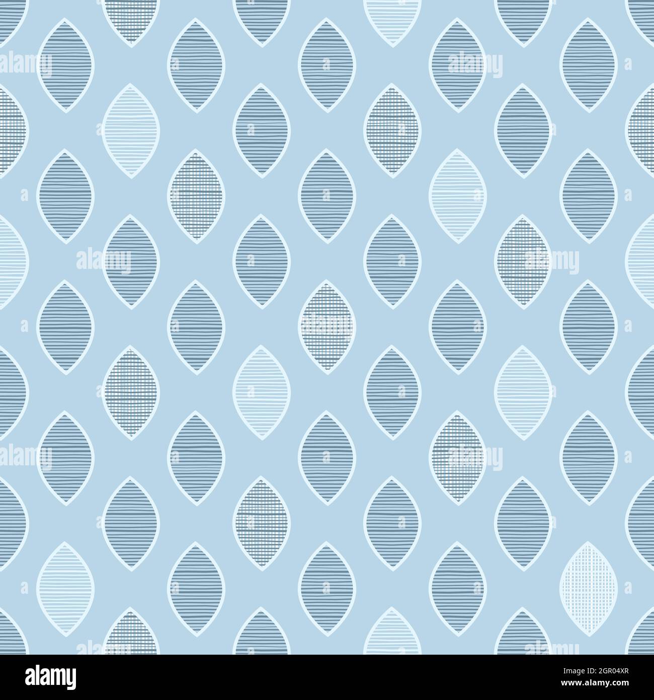 Teal Textured Geometric Seamless Pattern Design Stock Vector