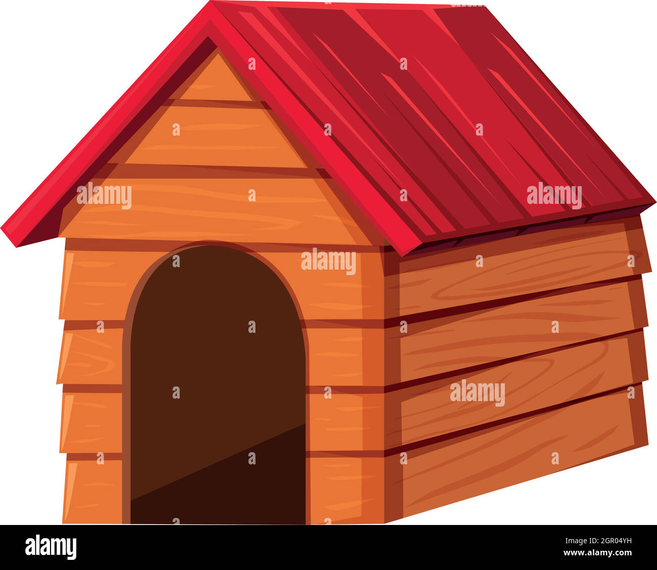 red dog house clipart