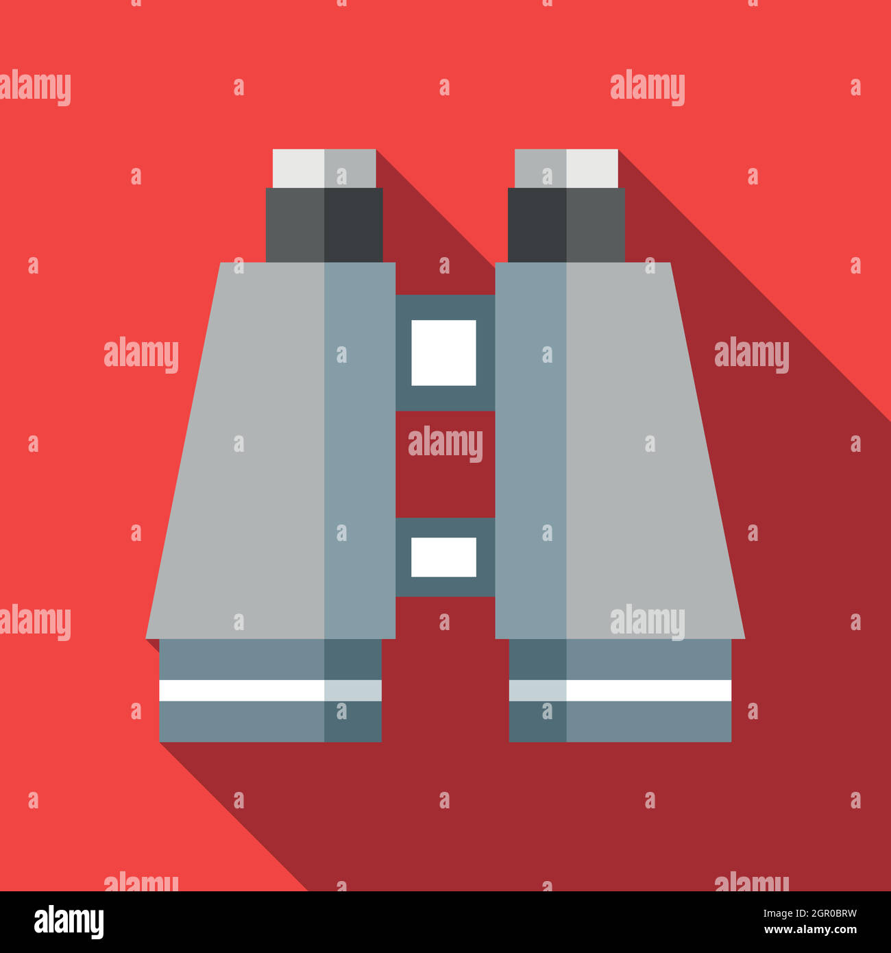 Binocular icon in flat style Stock Vector Image & Art Alamy