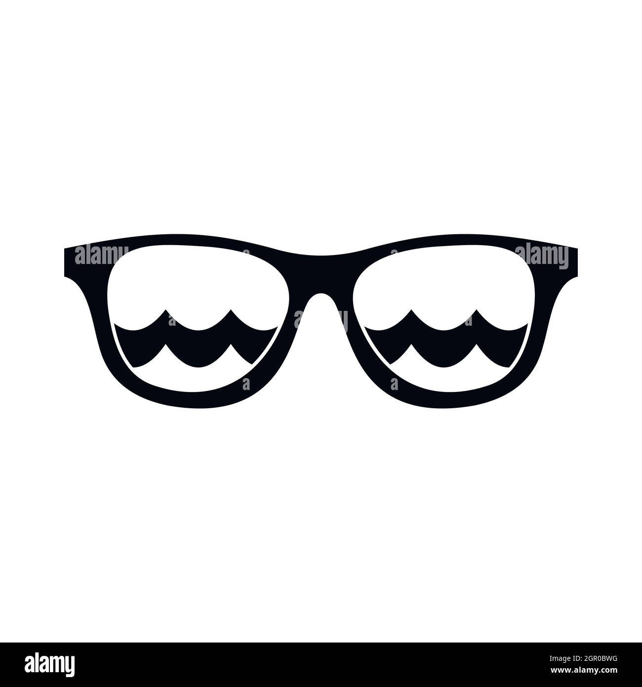 Eyeglasses icon simple illustration Cut Out Stock Images & Pictures - Alamy