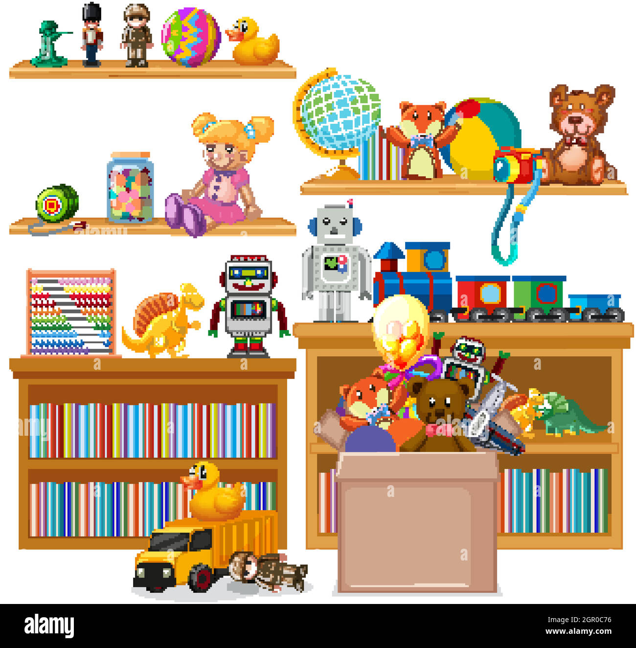 Clipart illustration design shelf Stock Vector Images Alamy