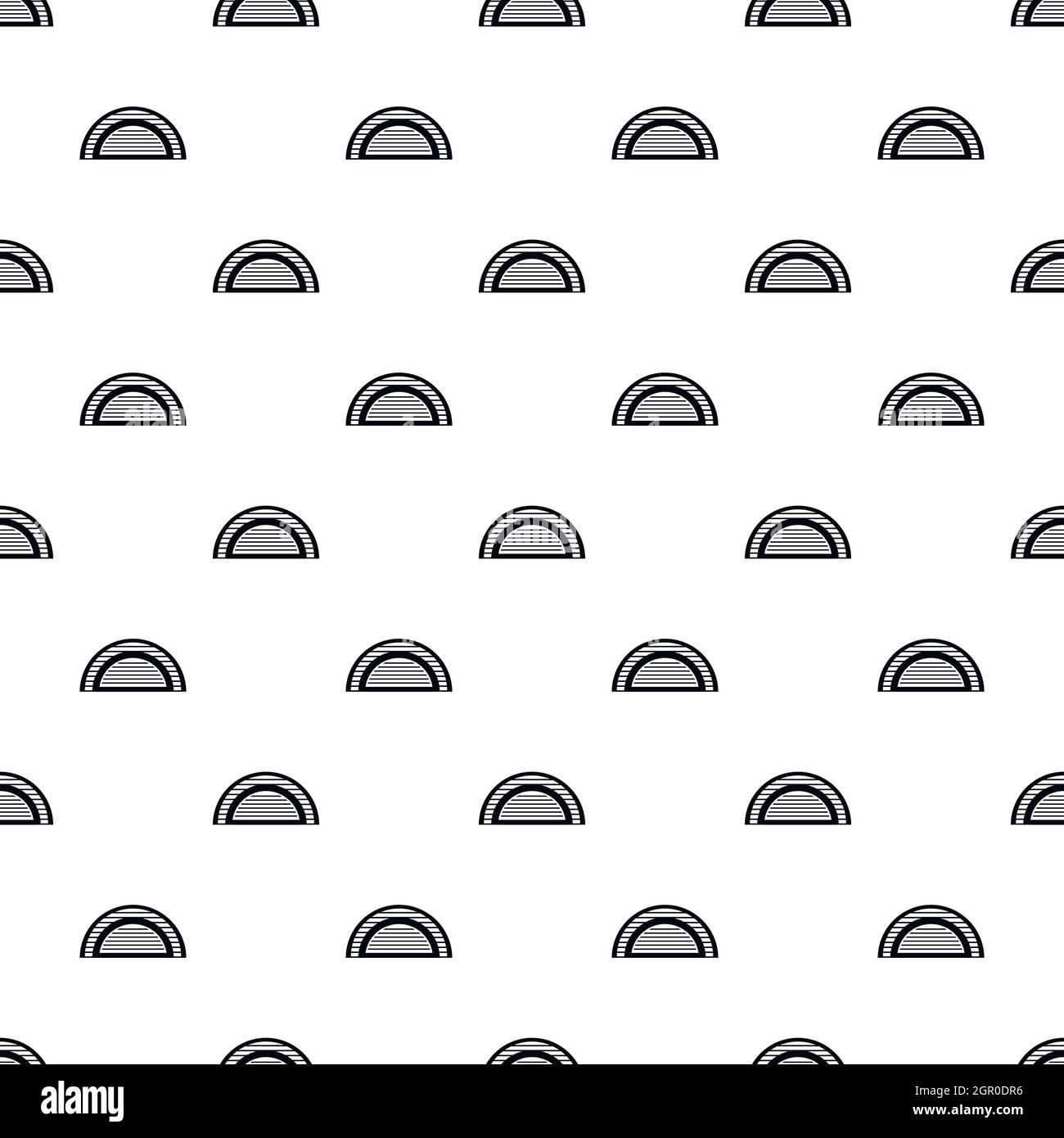 Hangar pattern, simple style Stock Vector