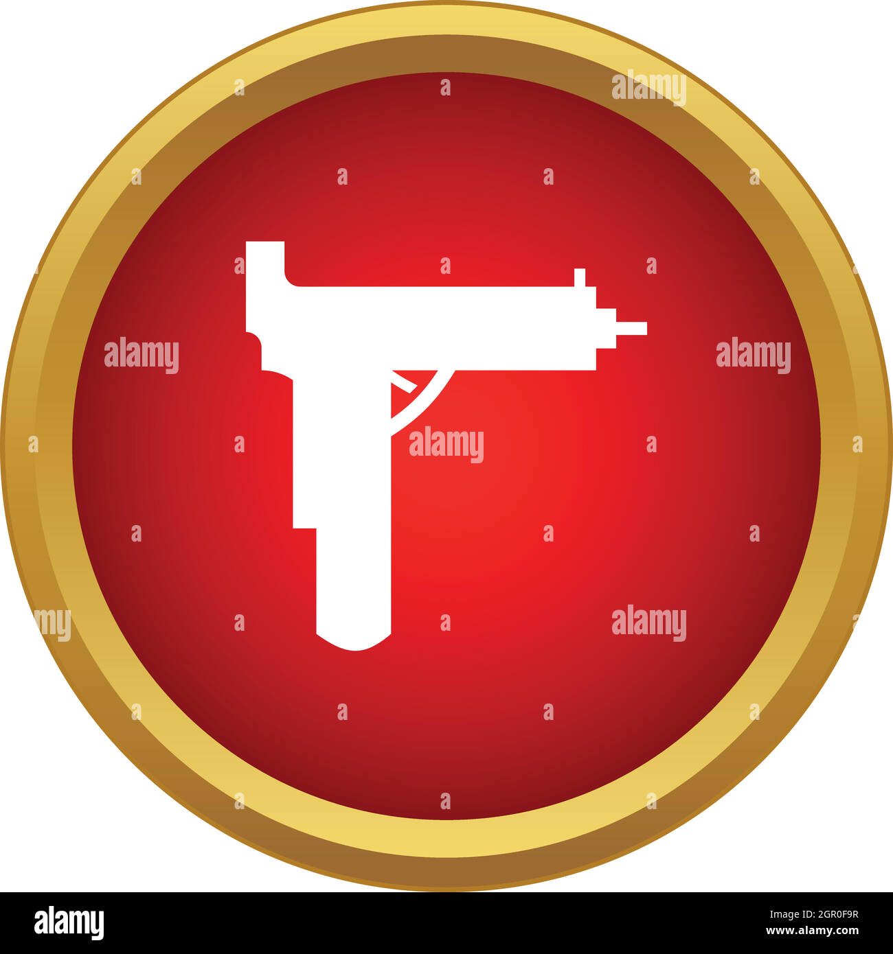 Gun icon in simple style Stock Vector Image & Art - Alamy