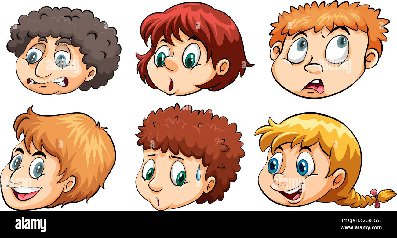 Heads of men Stock Vector Images Alamy