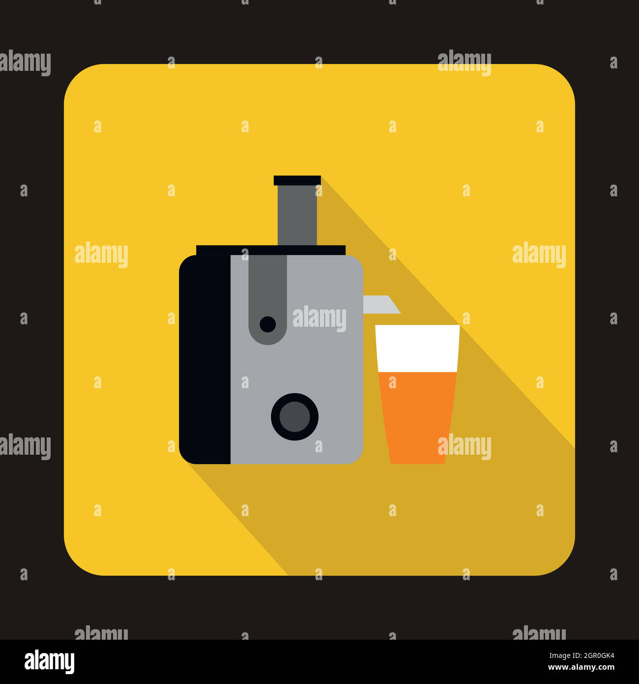 Juicer icon, flat style Stock Vector