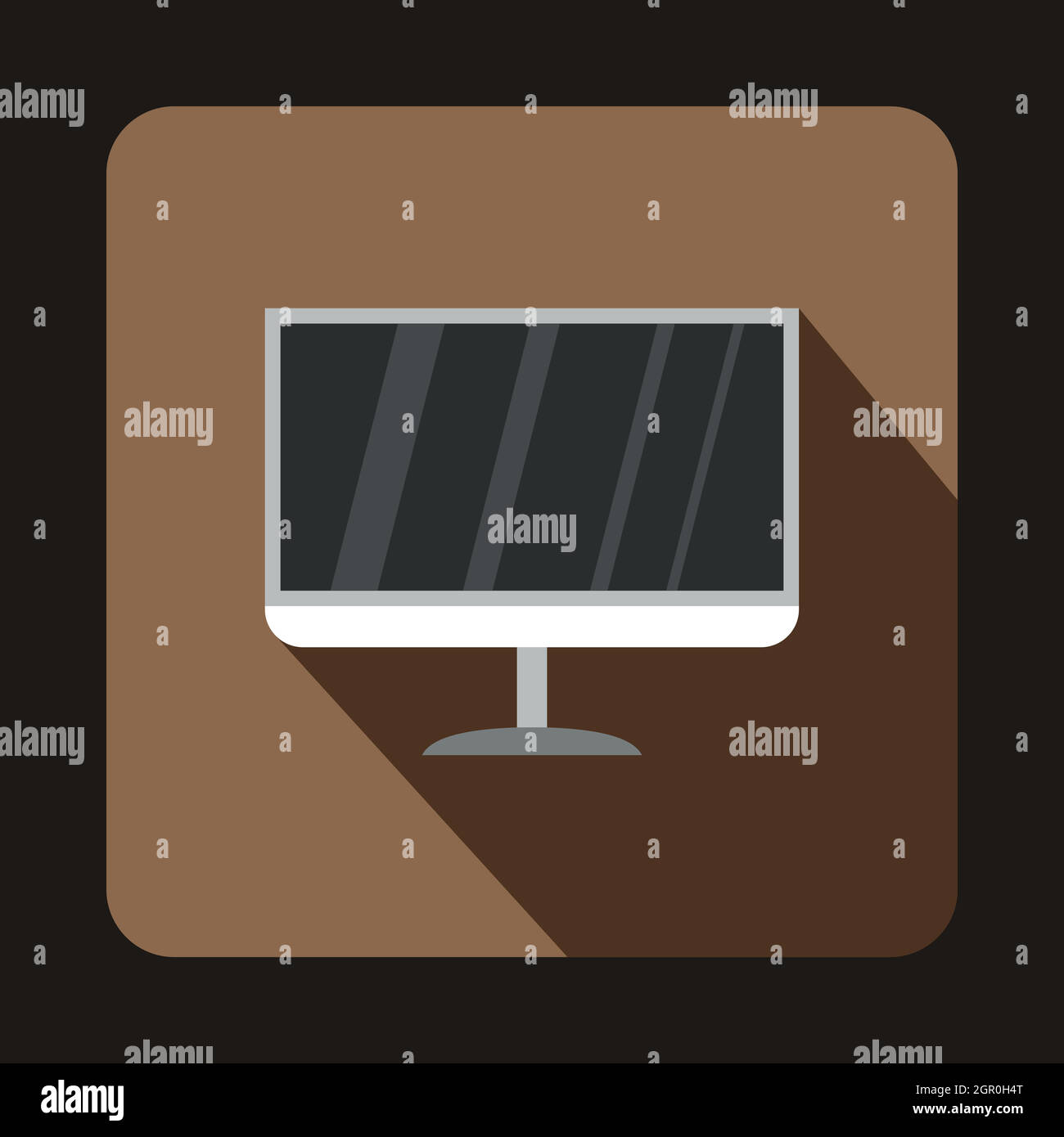 TV icon, flat style Stock Vector Image & Art - Alamy