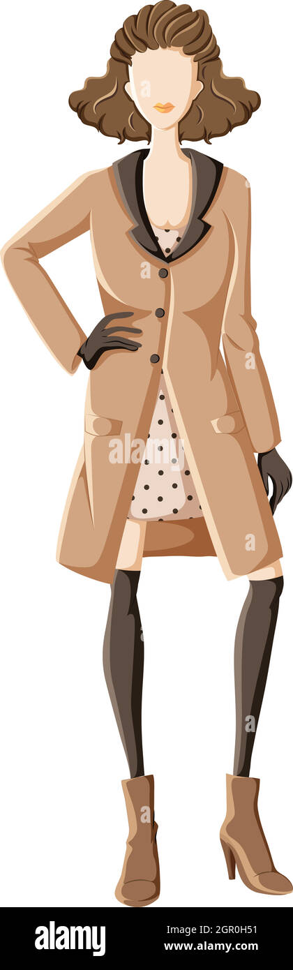 Closeup fashion model Stock Vector Images - Alamy