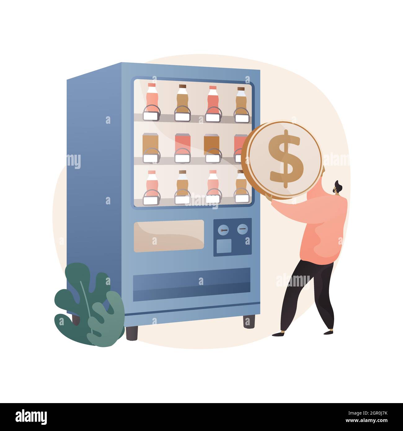 Vending machine abstract concept vector illustration Stock Vector Image ...