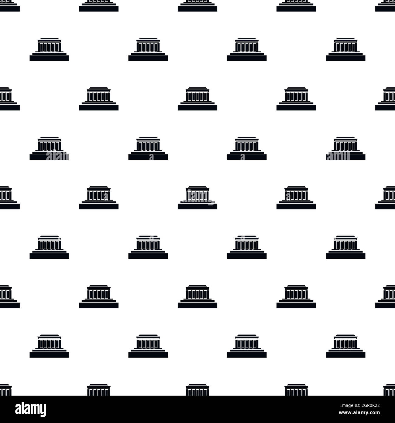 Building pattern, simple style Stock Vector