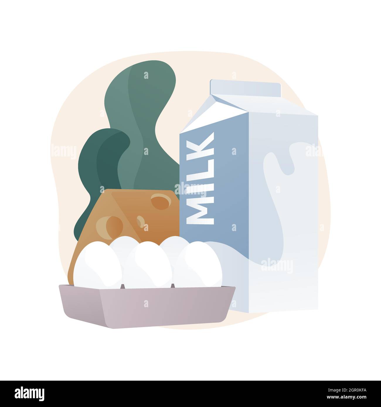 Dairy products abstract concept vector illustration Stock Vector Image ...