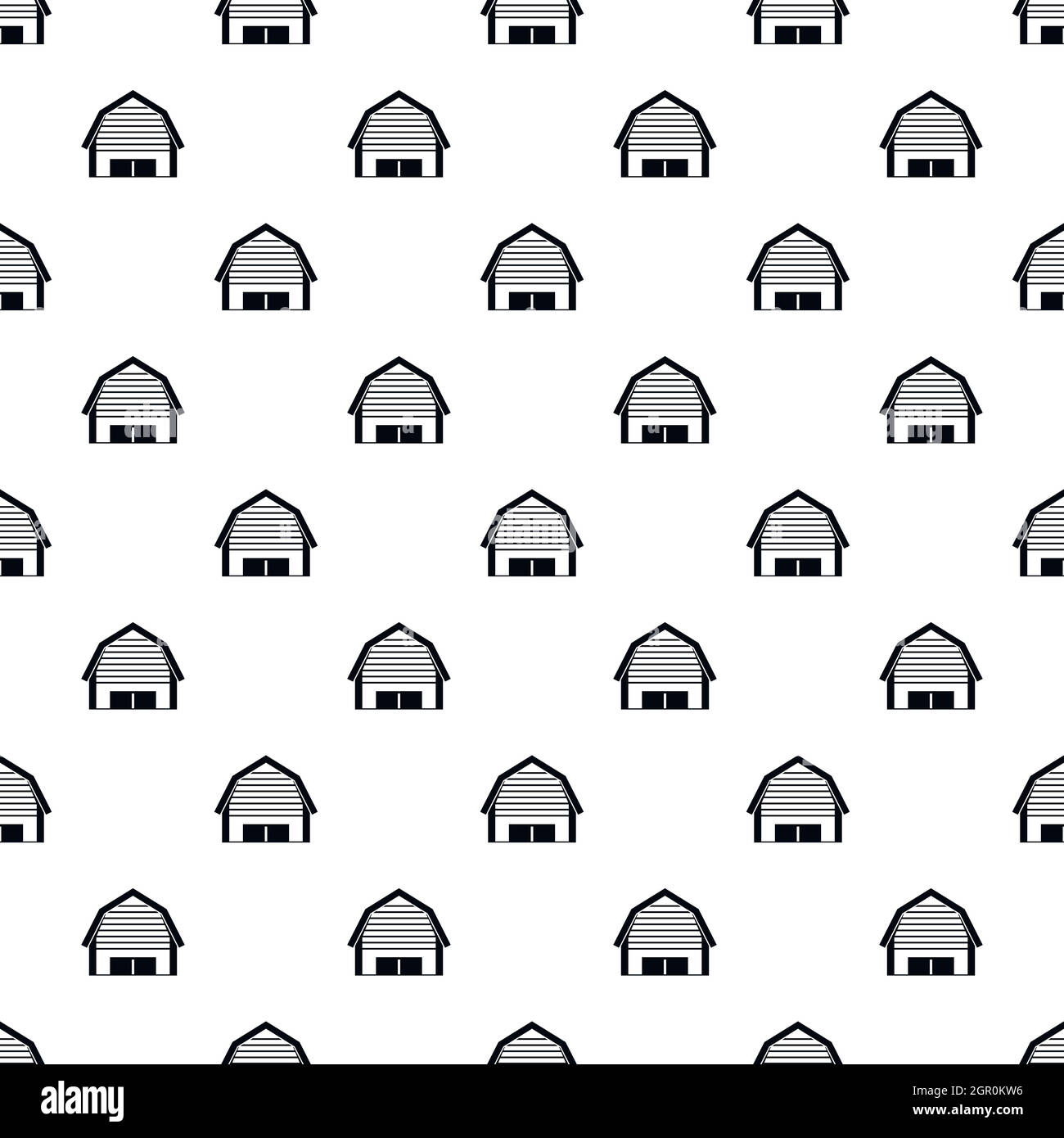 High garage pattern, simple style Stock Vector