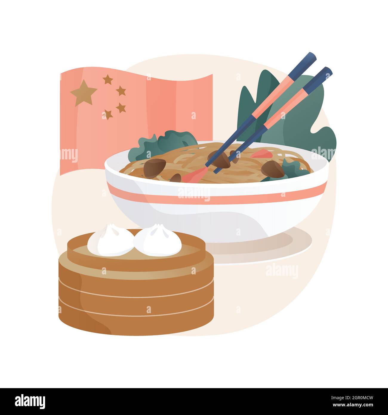 Chinese food abstract concept vector illustration Stock Vector Image ...
