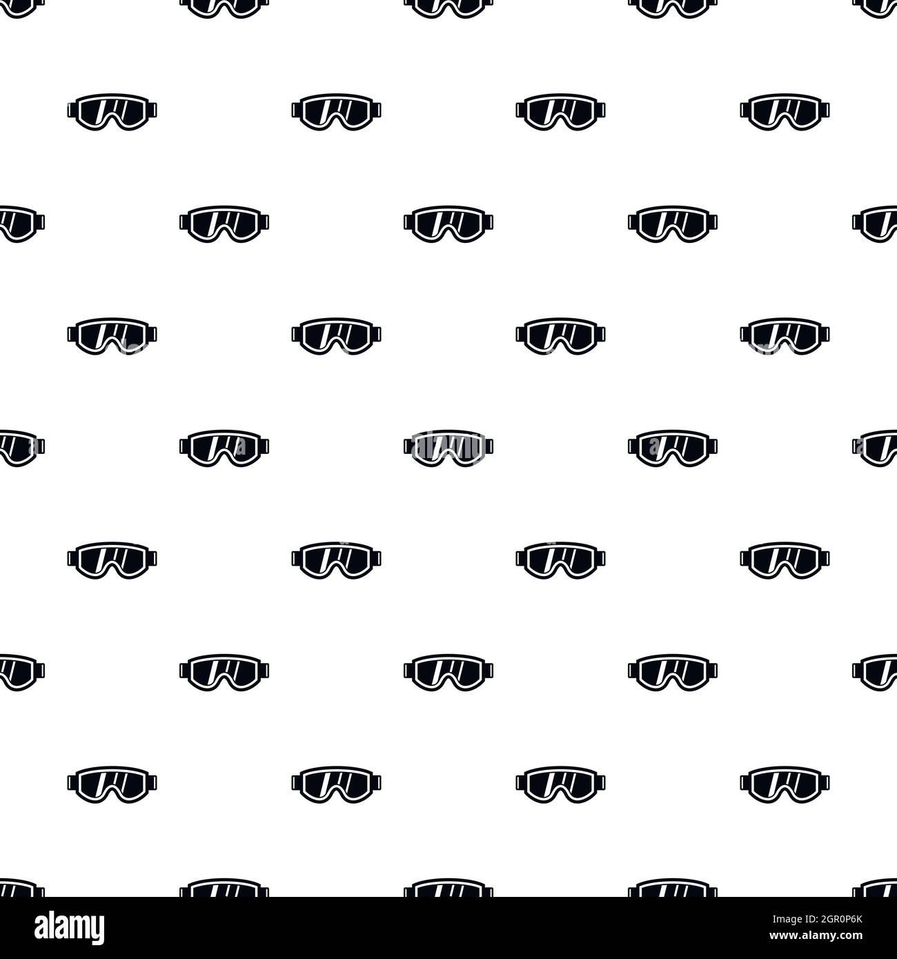 Glasses for snowboarding pattern, simple style Stock Vector