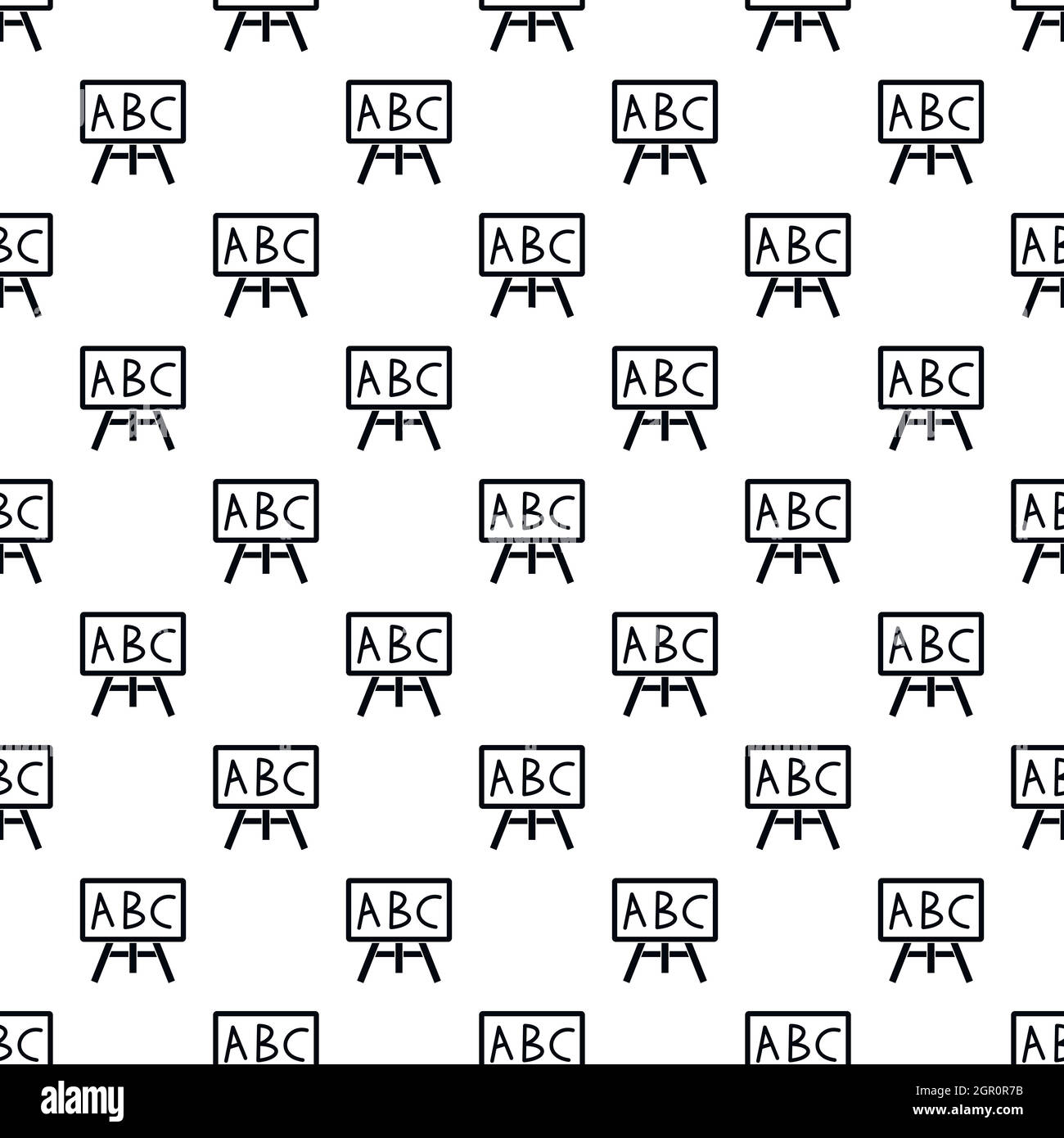 School board pattern, simple style Stock Vector