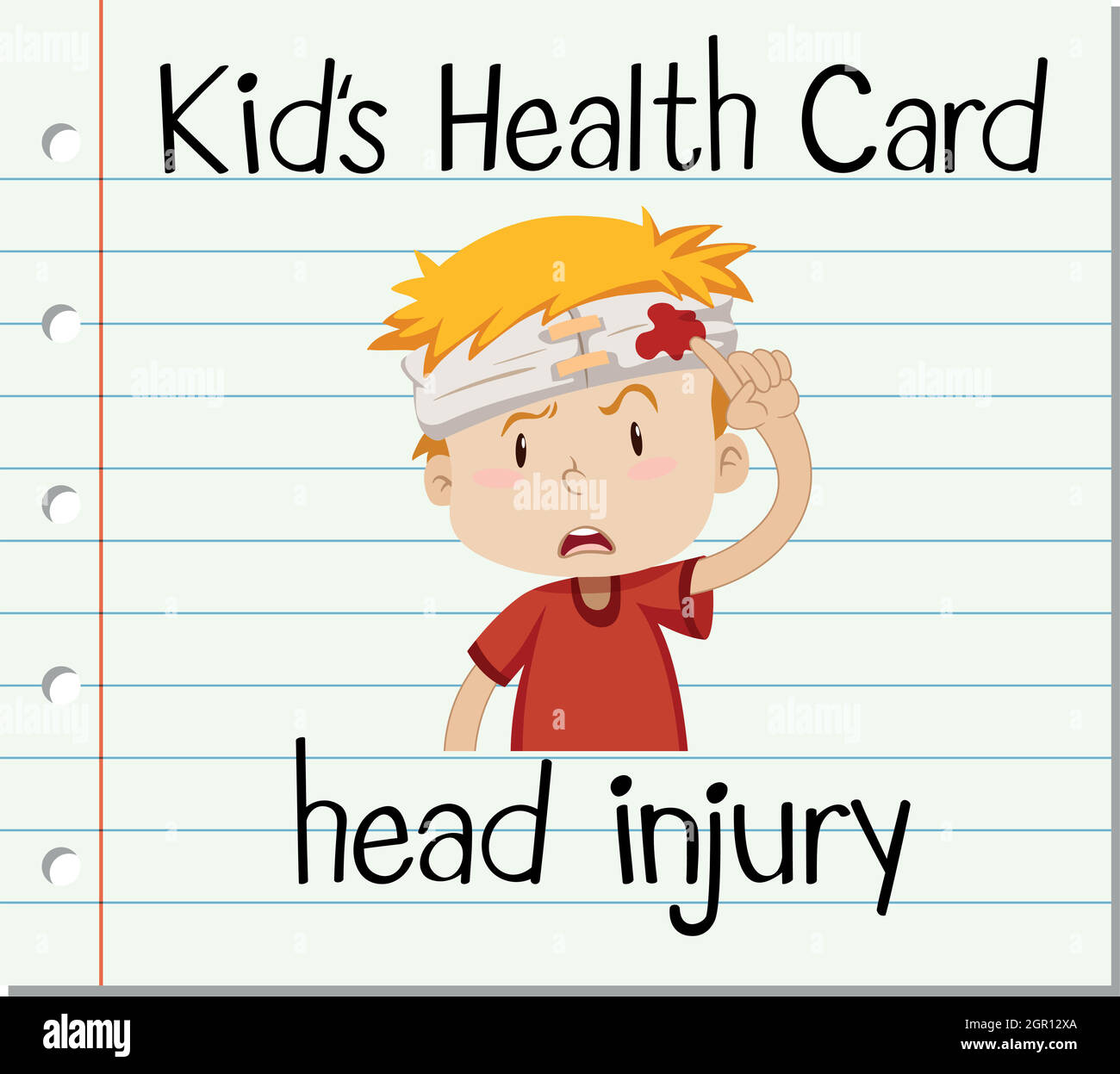 Child injury head Stock Vector Images - Alamy