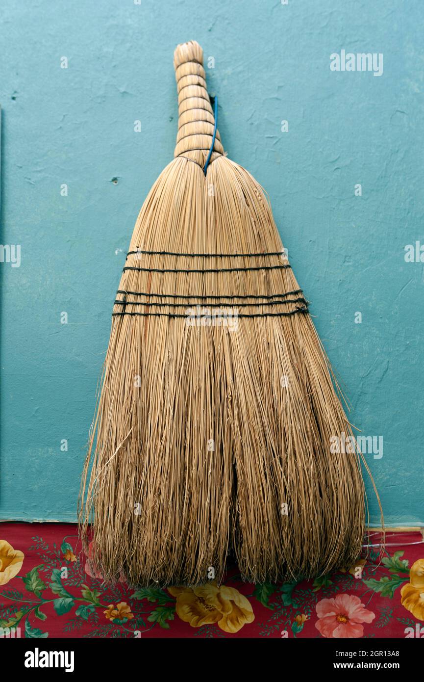 Old broom, whisk Stock Photo Alamy
