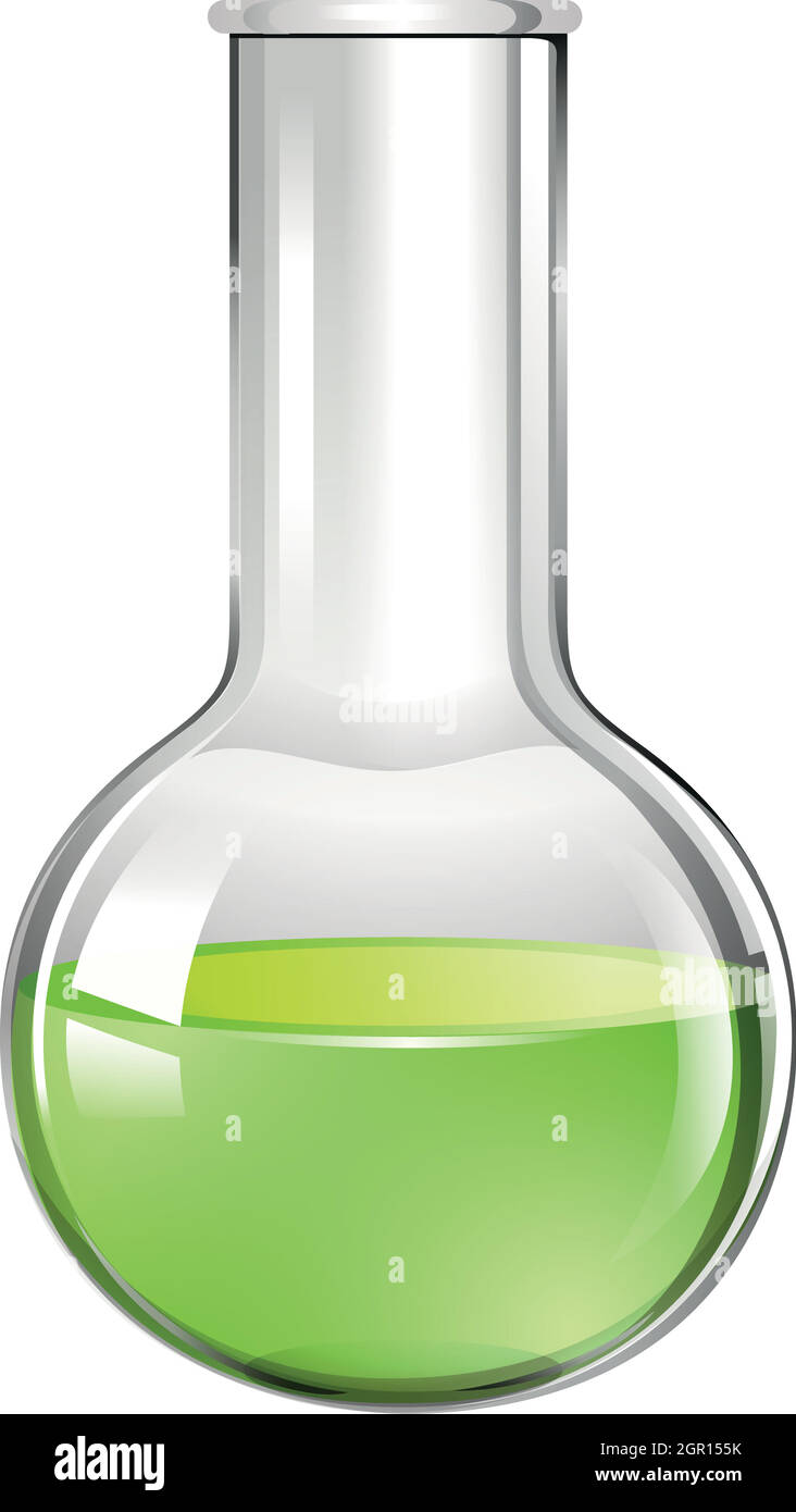 Green liquid in glass beaker Stock Vector Image & Art Alamy