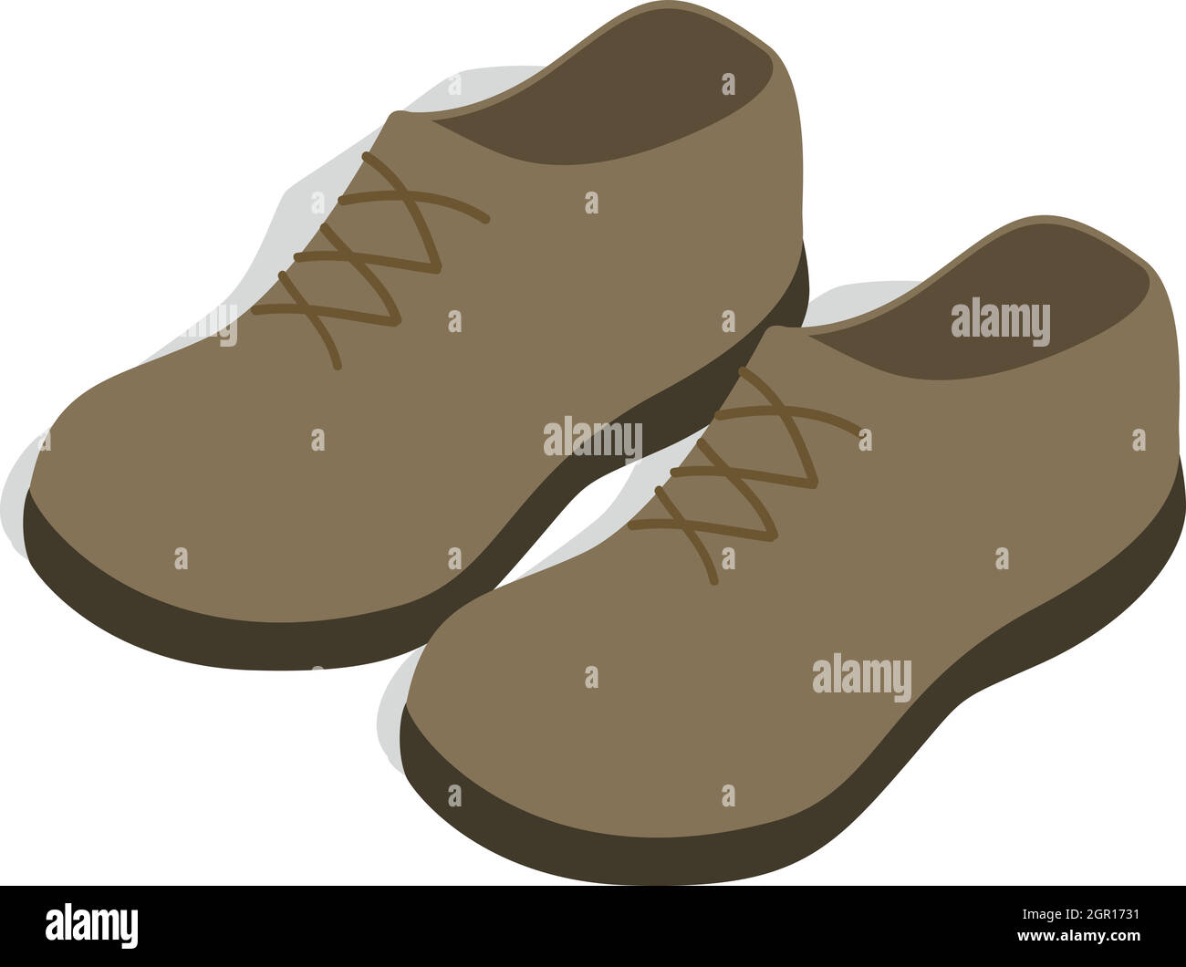 Male shoes icon in isometric 3d style Stock Vector Image & Art - Alamy