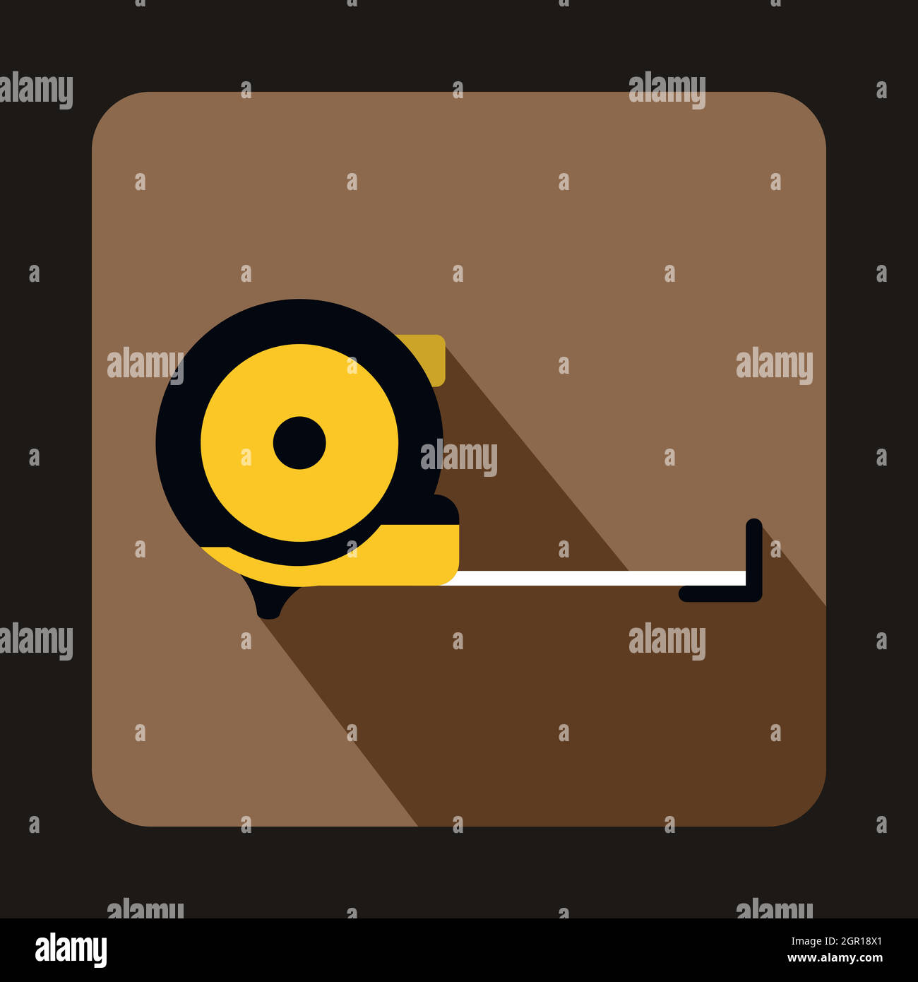 Roulette Construction Icon Flat Style Stock Vector Image Art Alamy