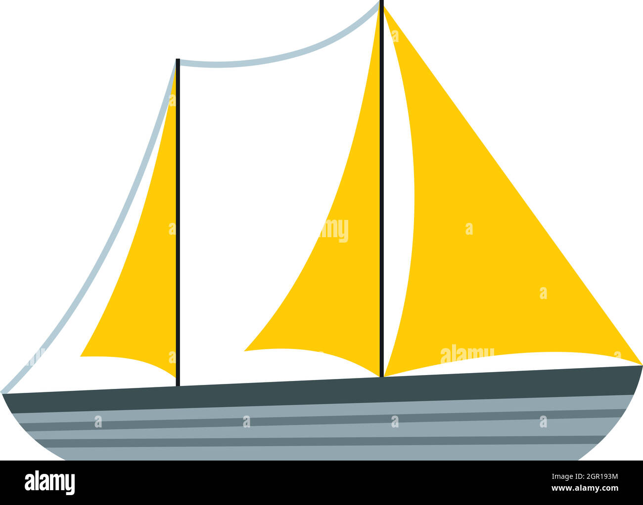Ship icon, flat style Stock Vector Image & Art - Alamy