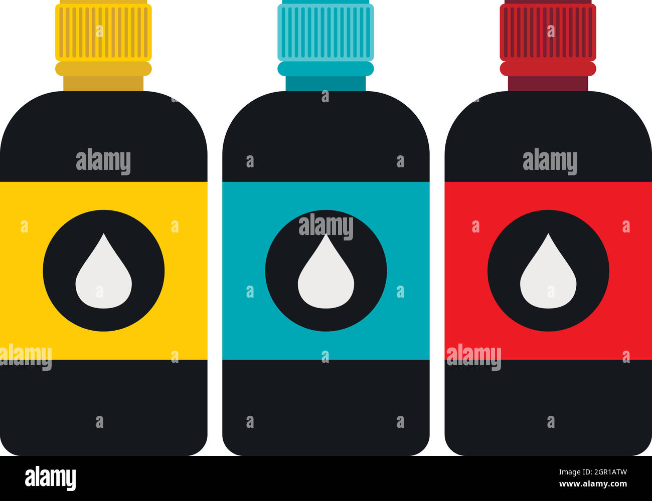 Printer ink icon, flat style Stock Vector Image & Art - Alamy