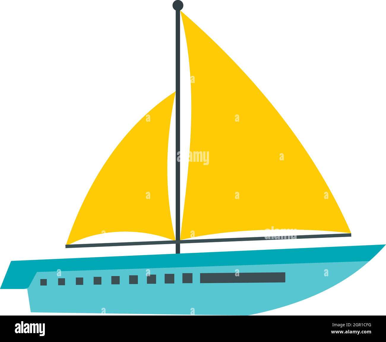 Big ship icon, flat style Stock Vector Image & Art - Alamy