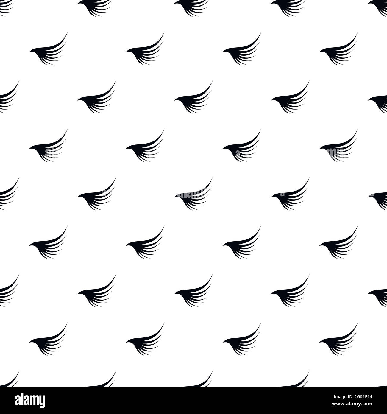 Angel wing pattern, simple style Stock Vector