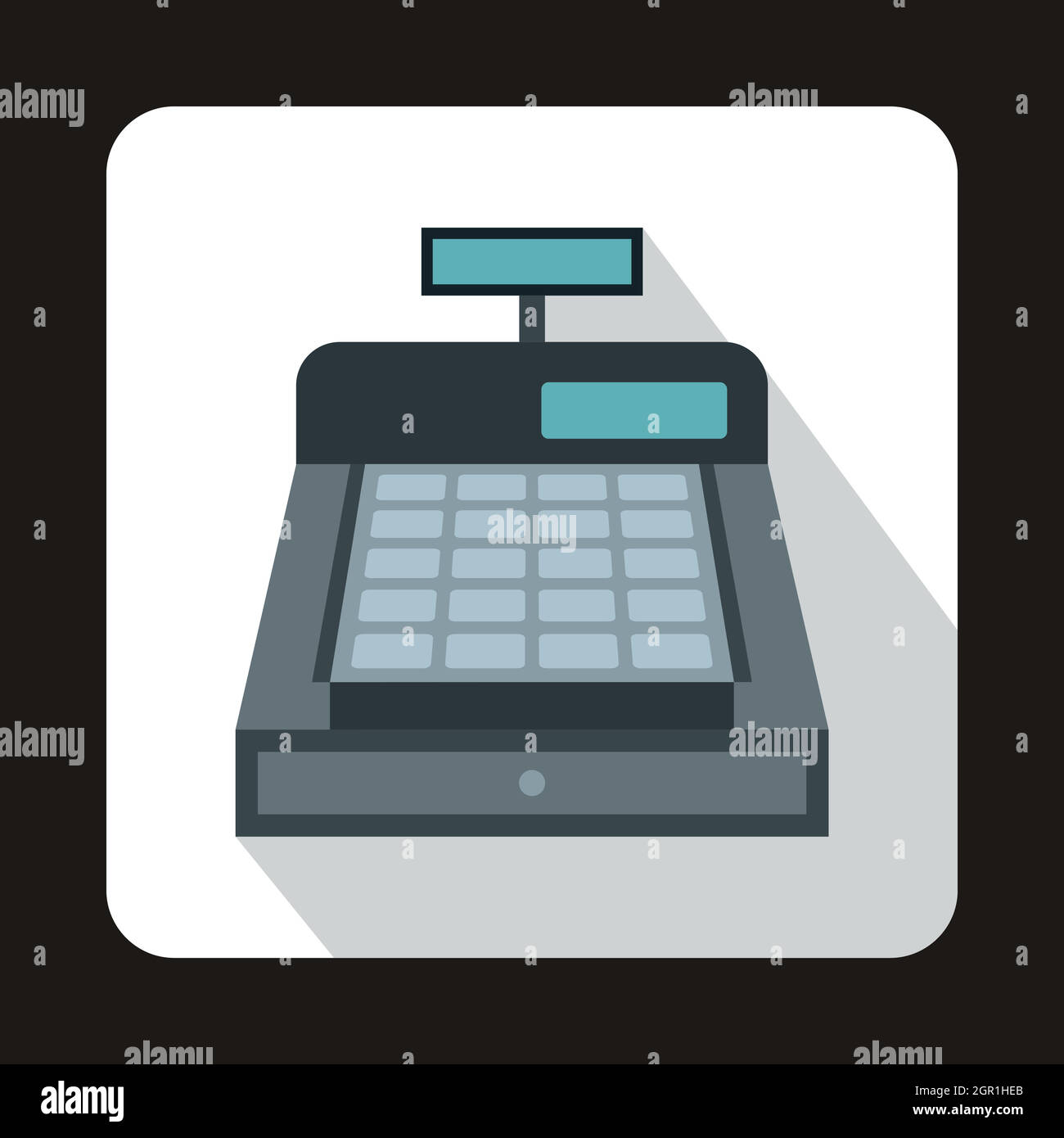 Cash register icon, flat style Stock Vector Image & Art Alamy